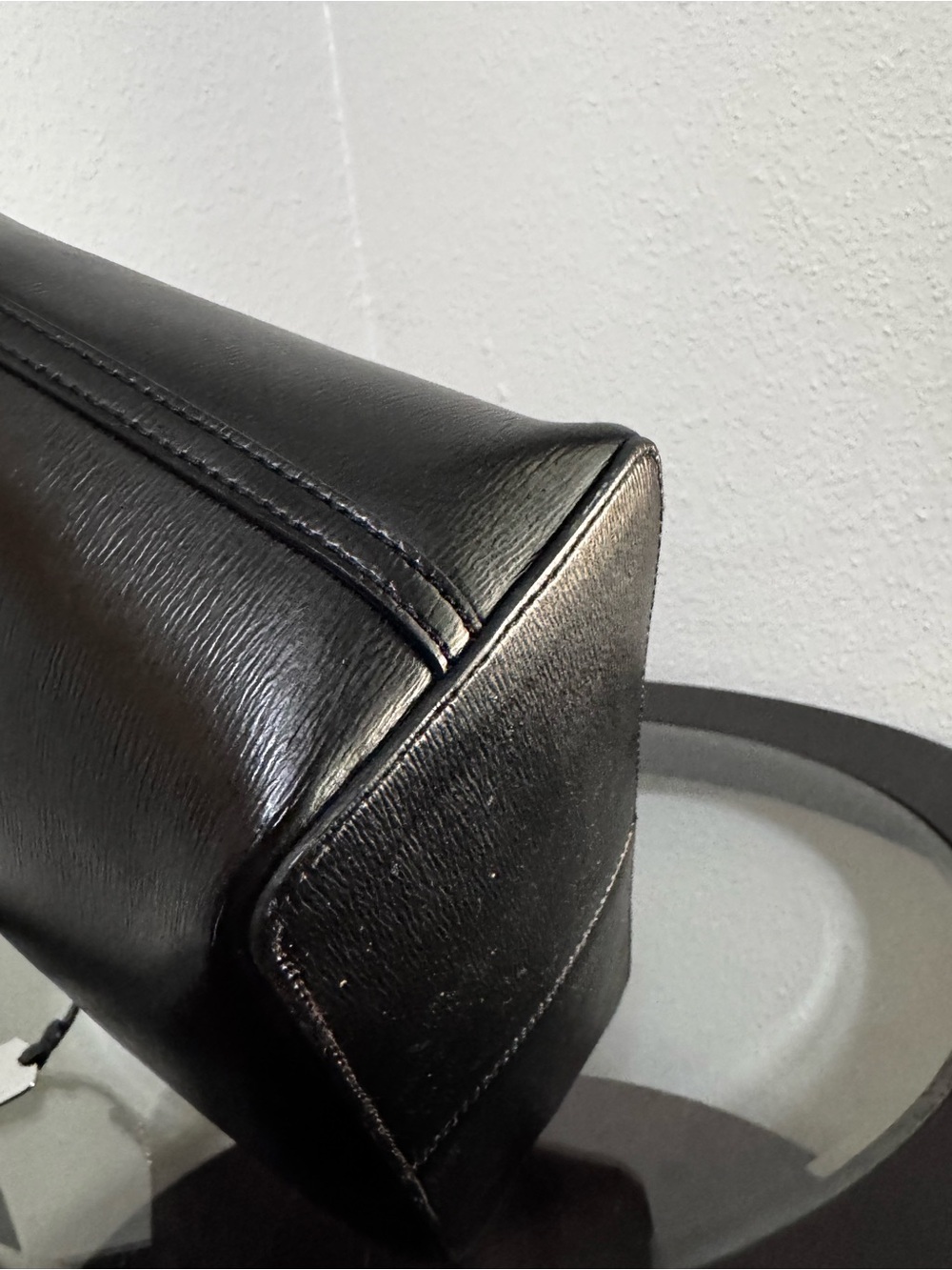 Lauren Ralph Lauren Black Leather Tote Bag - Picture 10 of 15